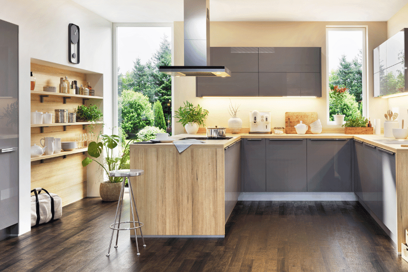 U-Shaped Modular Kitchen Designs